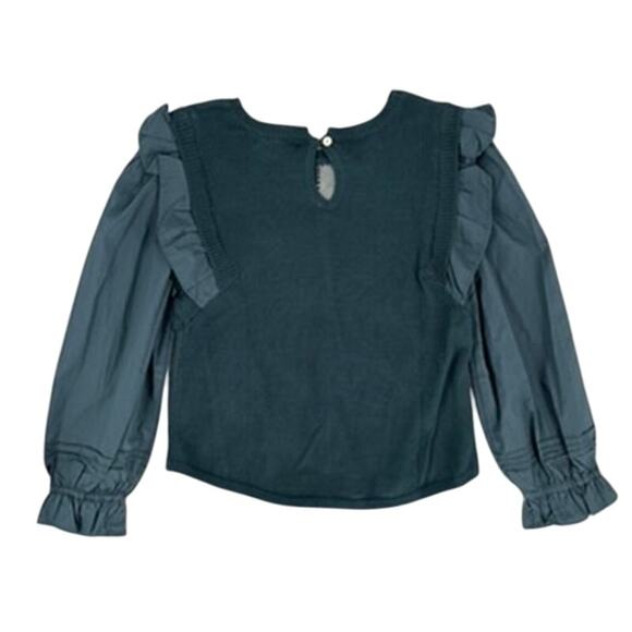 MELISSA NEPTON Dark Teal Blouse - Picture 2 of 4